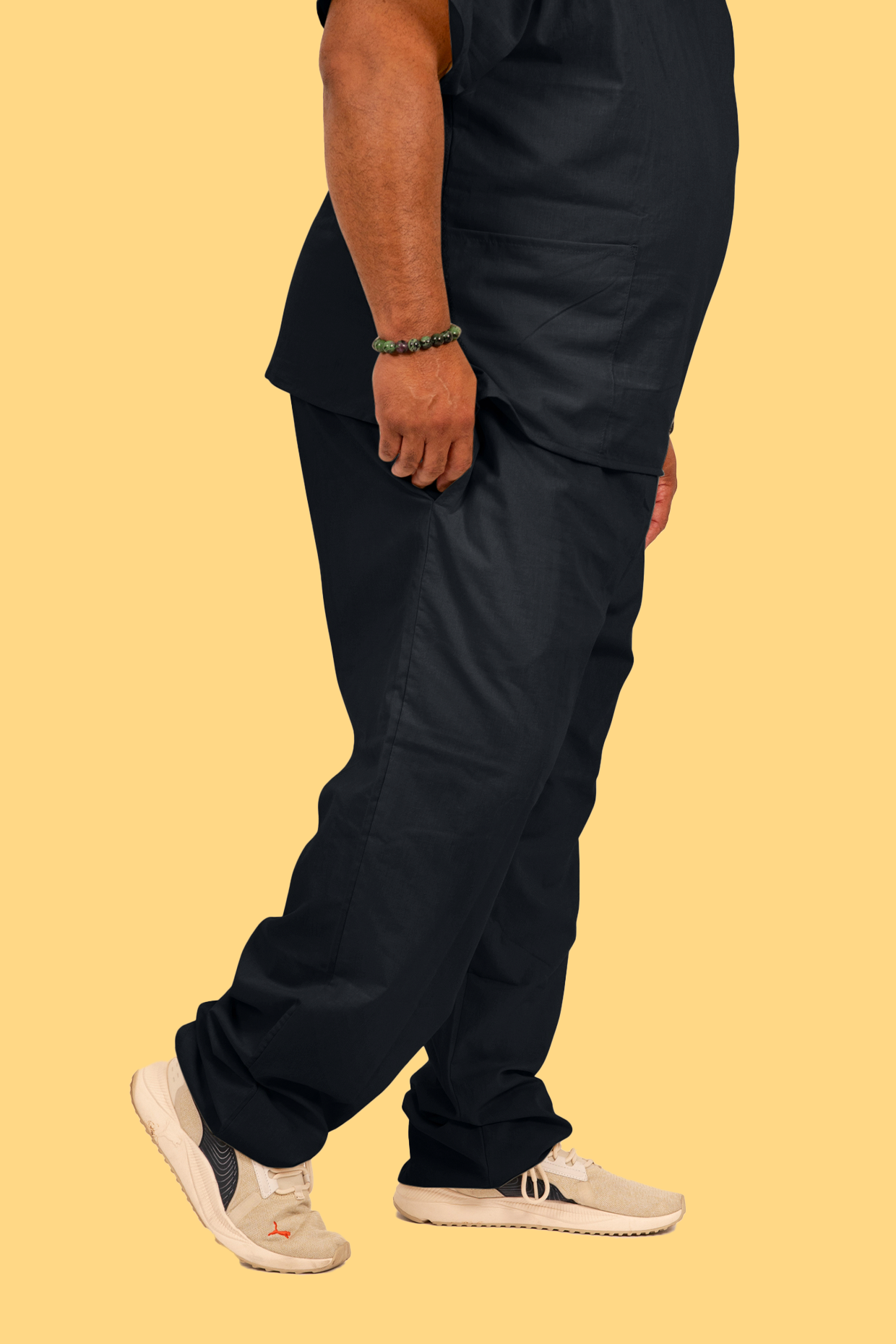 Men's Black Scrub Pant