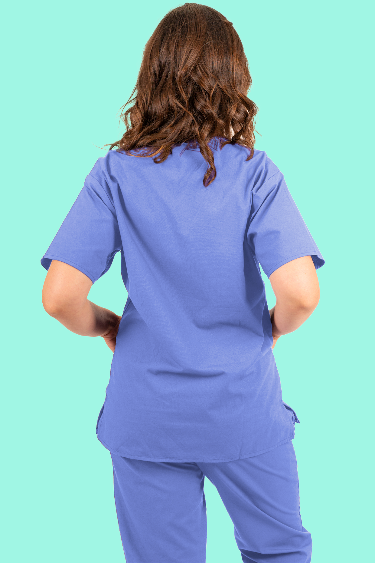 Ceil Blue Scrub Top