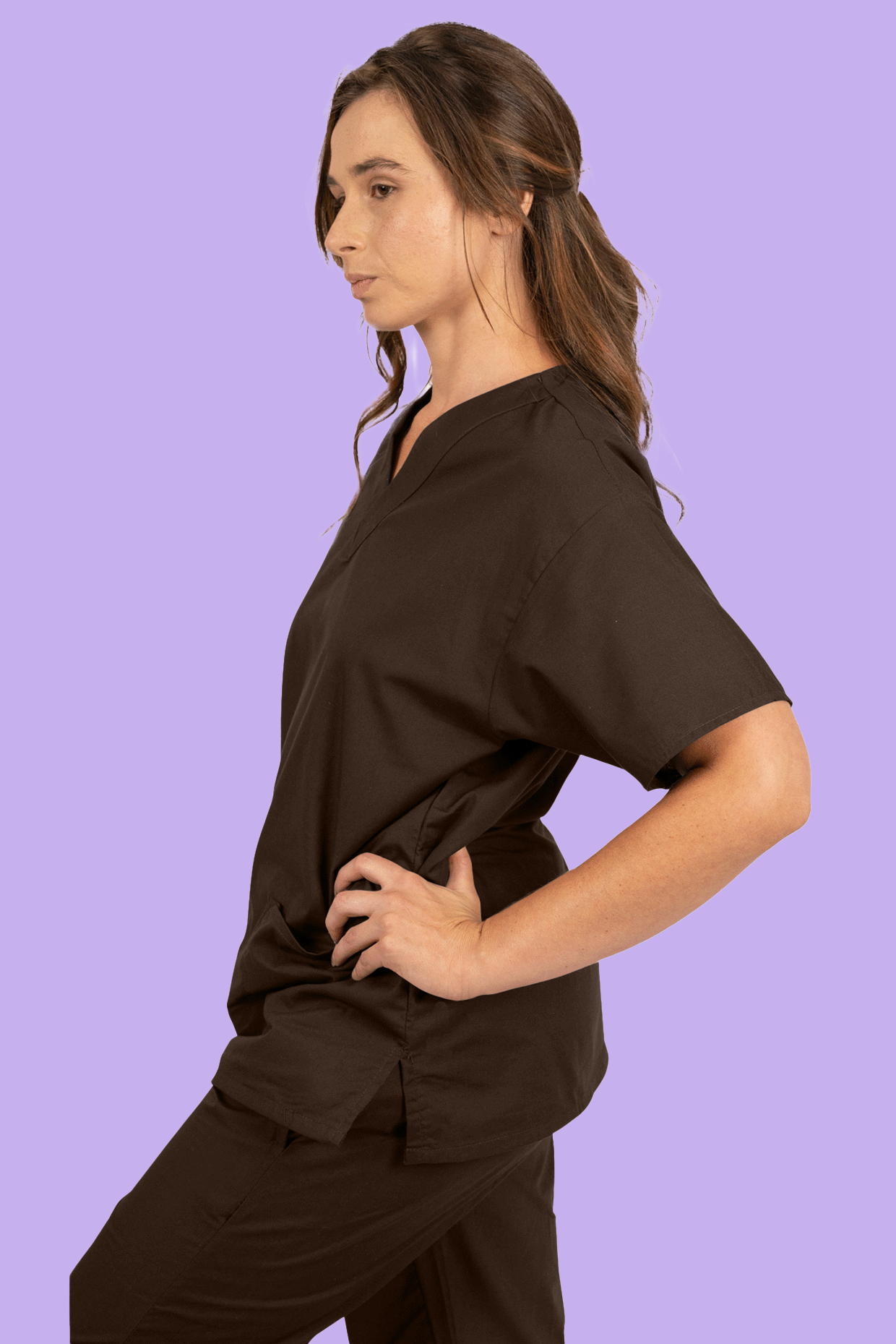 Chocolate Scrub Top