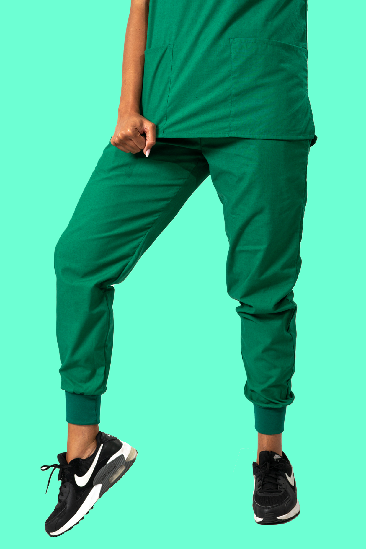Light Hunter Green Scrub Pant