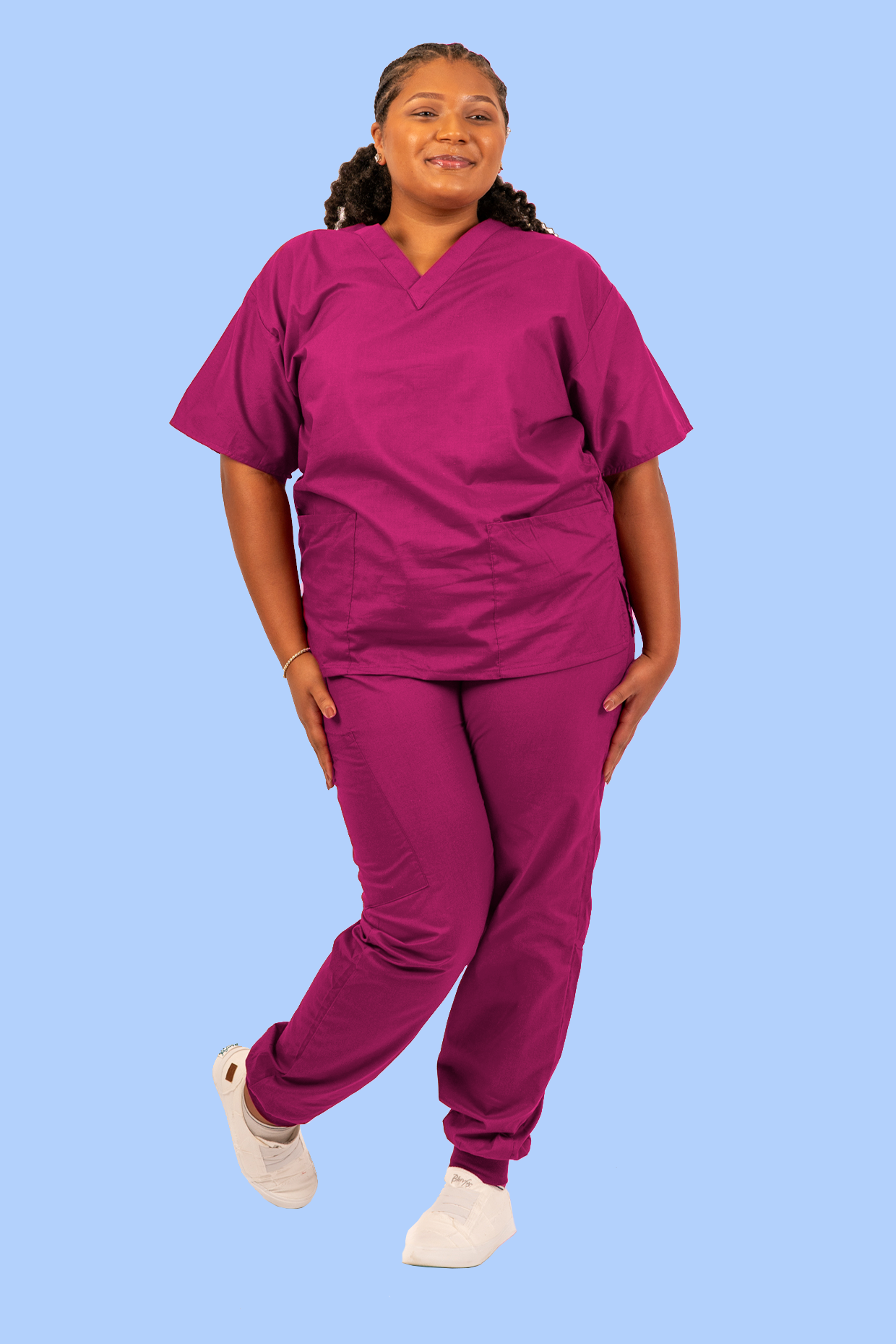 Raspberry Scrub Pant