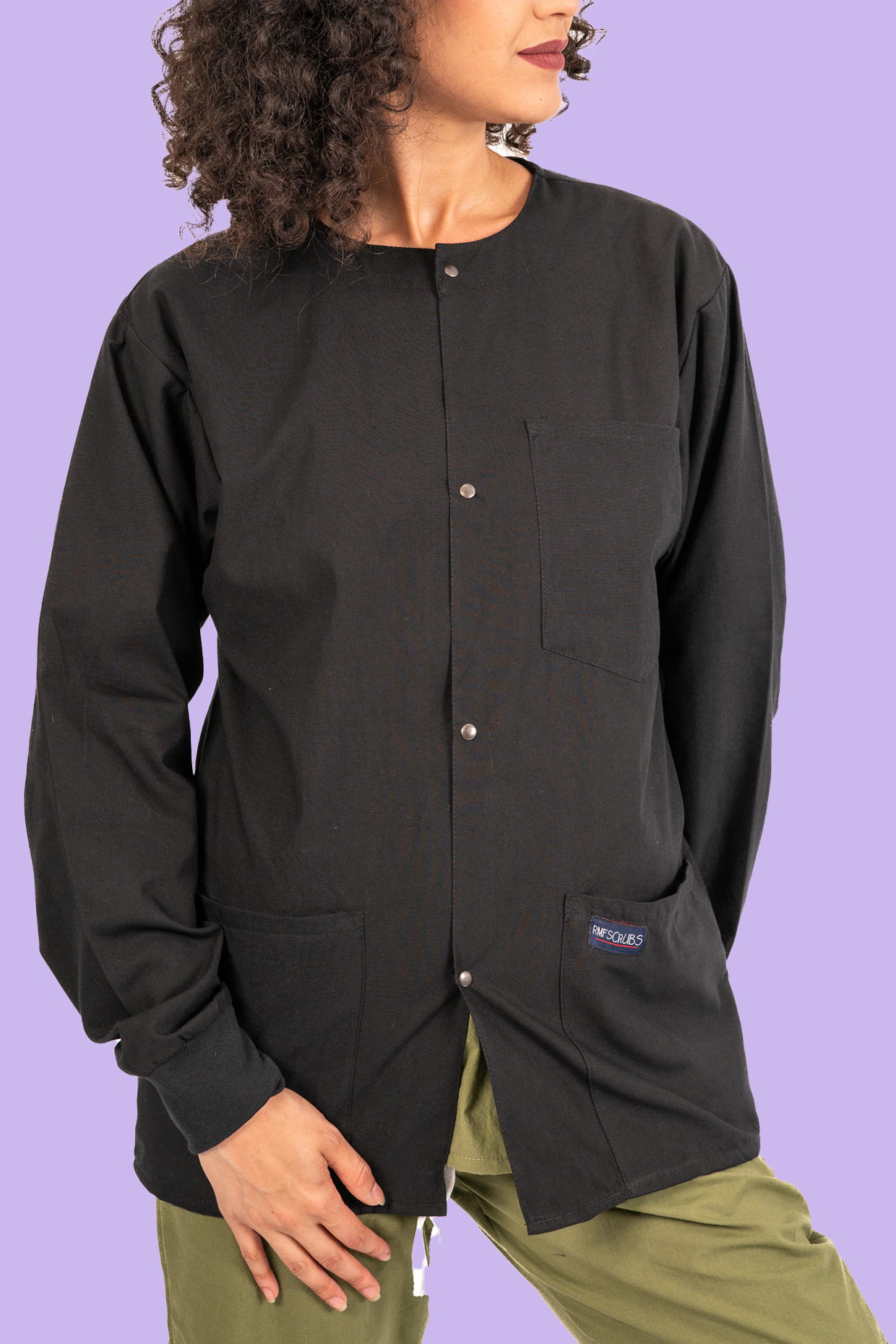 Scrub Jacket in Black