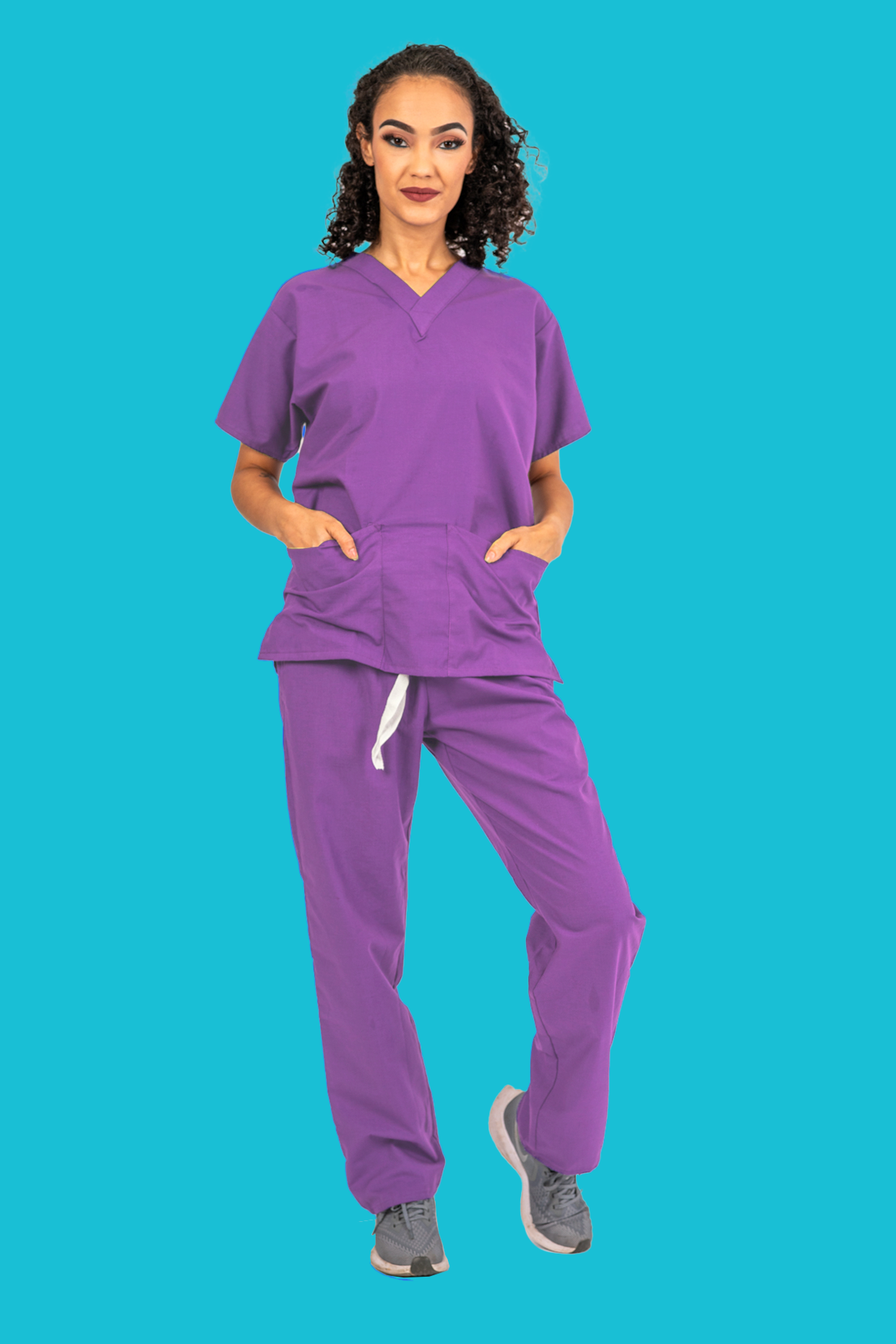 Violet Scrub Set