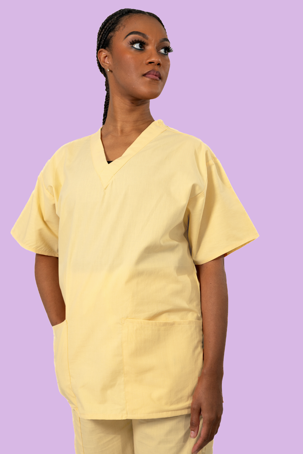 Yellow Scrub Top