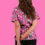 Breast Cancer Awareness Print Scrub Top