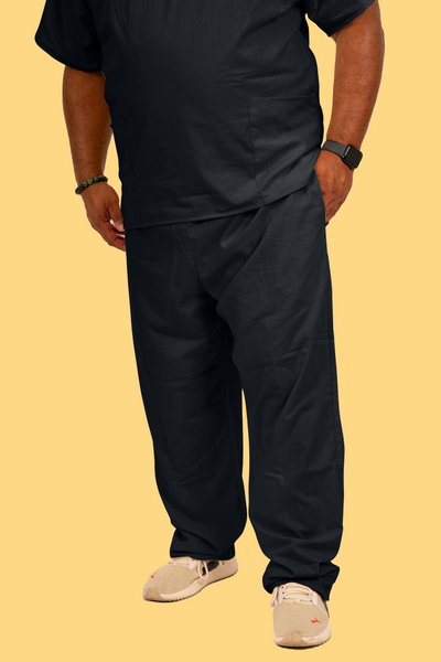 Men's Black Scrub Pant