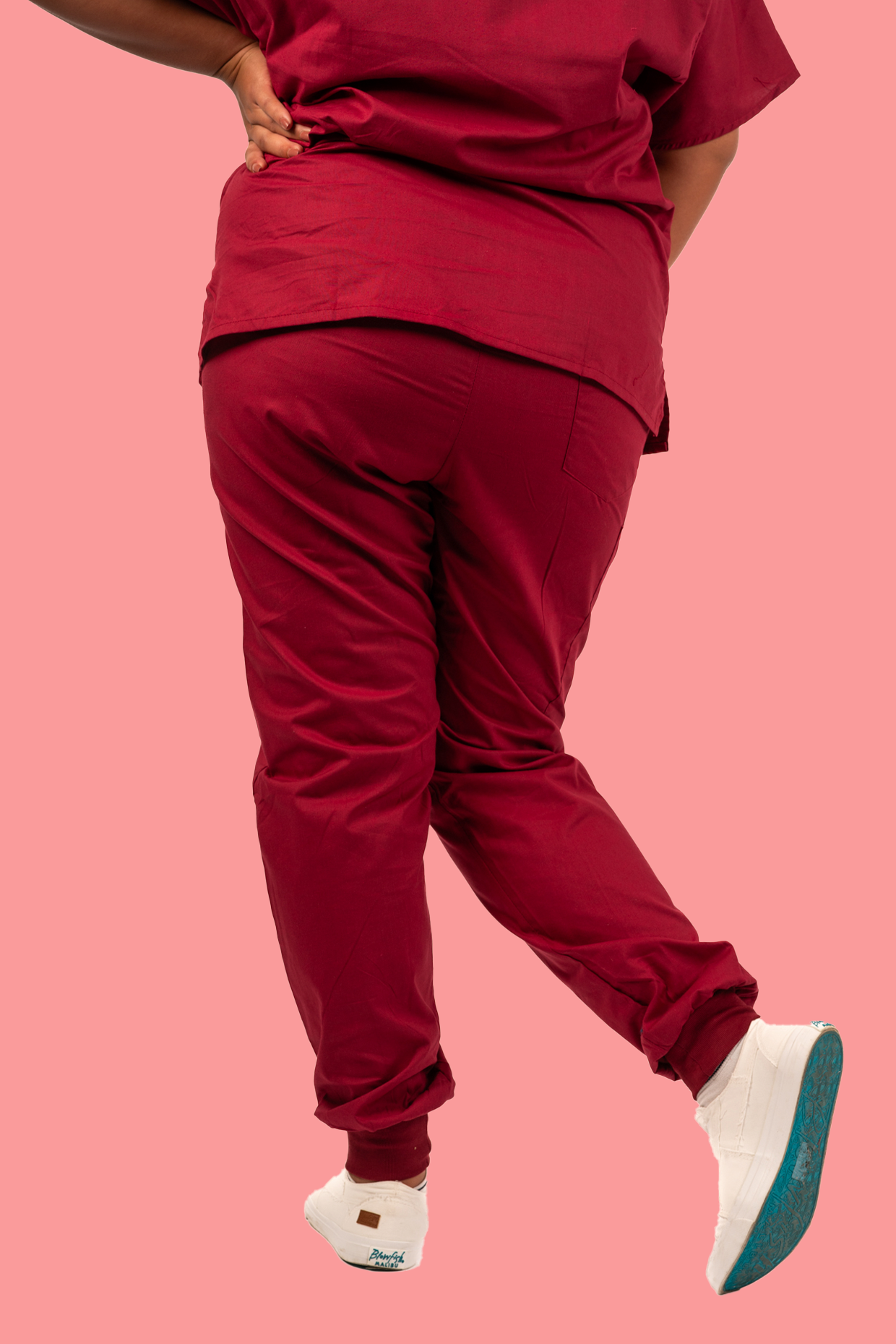 Burgundy Scrub Pant