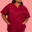 Burgundy Scrub Set