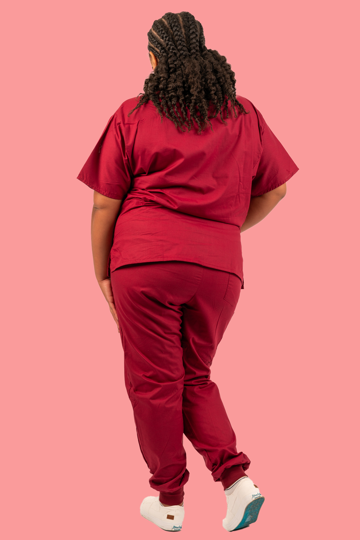 Burgundy Scrub Pant