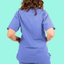 Ceil Blue Scrub Top