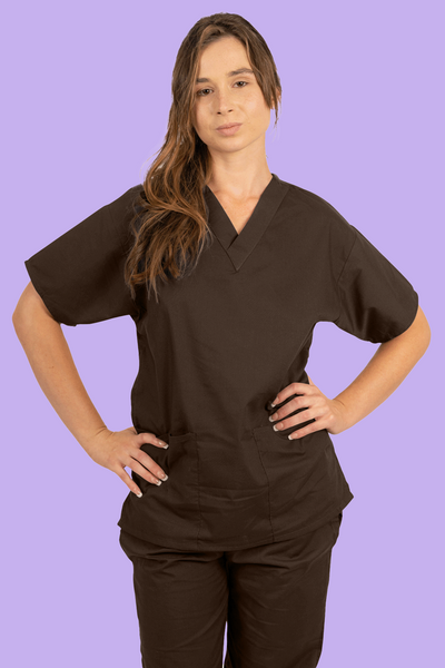 Chocolate Scrub Top