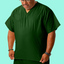 Men's Dark Hunter Green Scrub Top