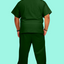 Men's Dark Hunter Green Scrub Set