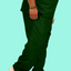 Men's Dark Hunter Green Scrub Pant