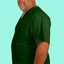 Men's Dark Hunter Green Scrub Top