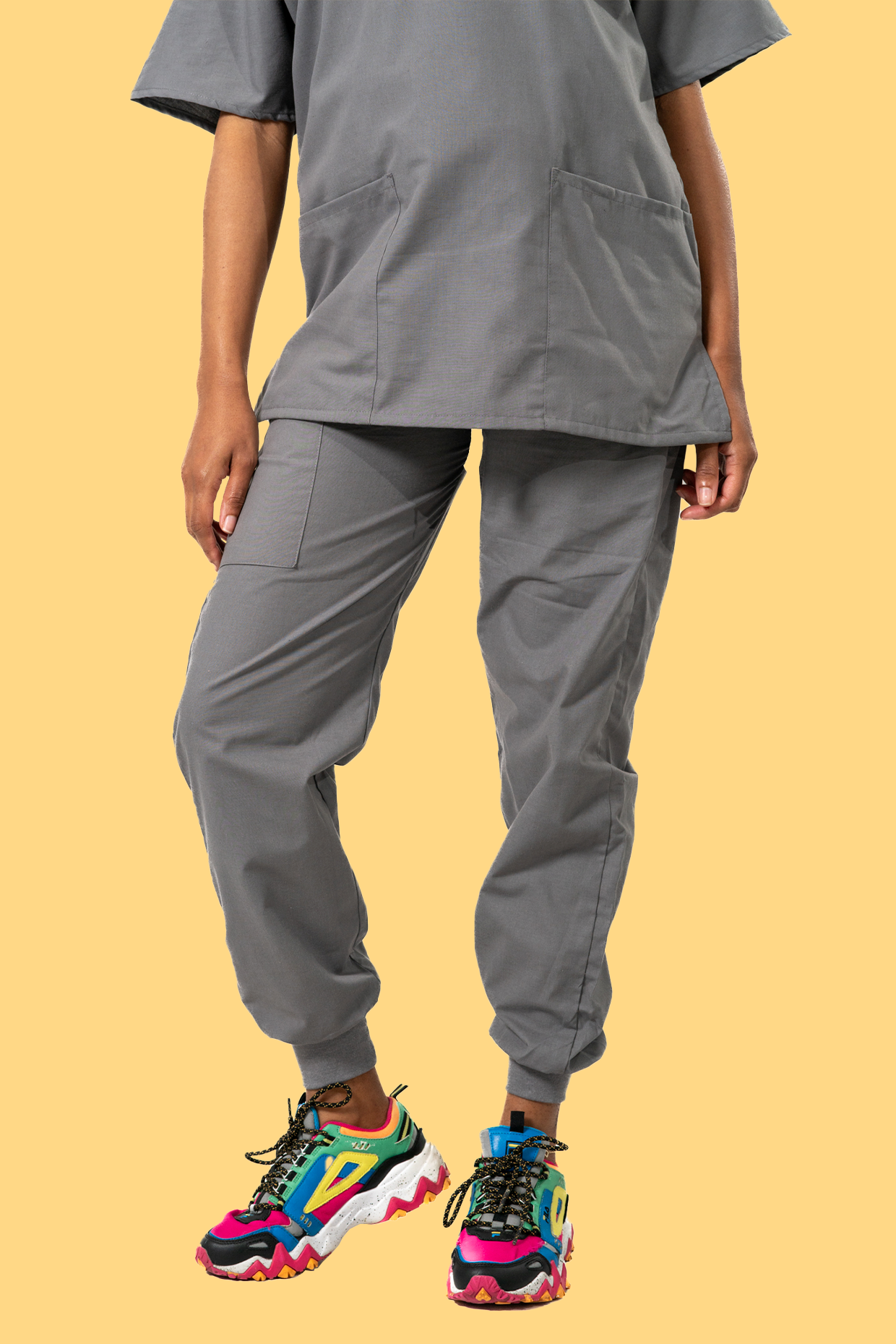 Grey Scrub Set