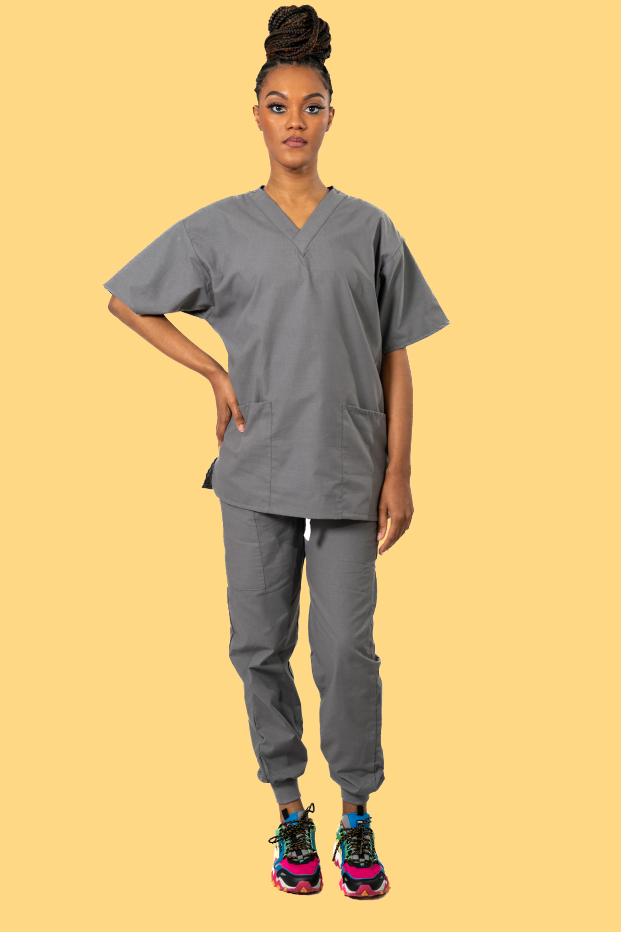 Grey Scrub Set