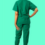 Light Hunter Green Scrub Set