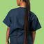 Navy Scrub Top