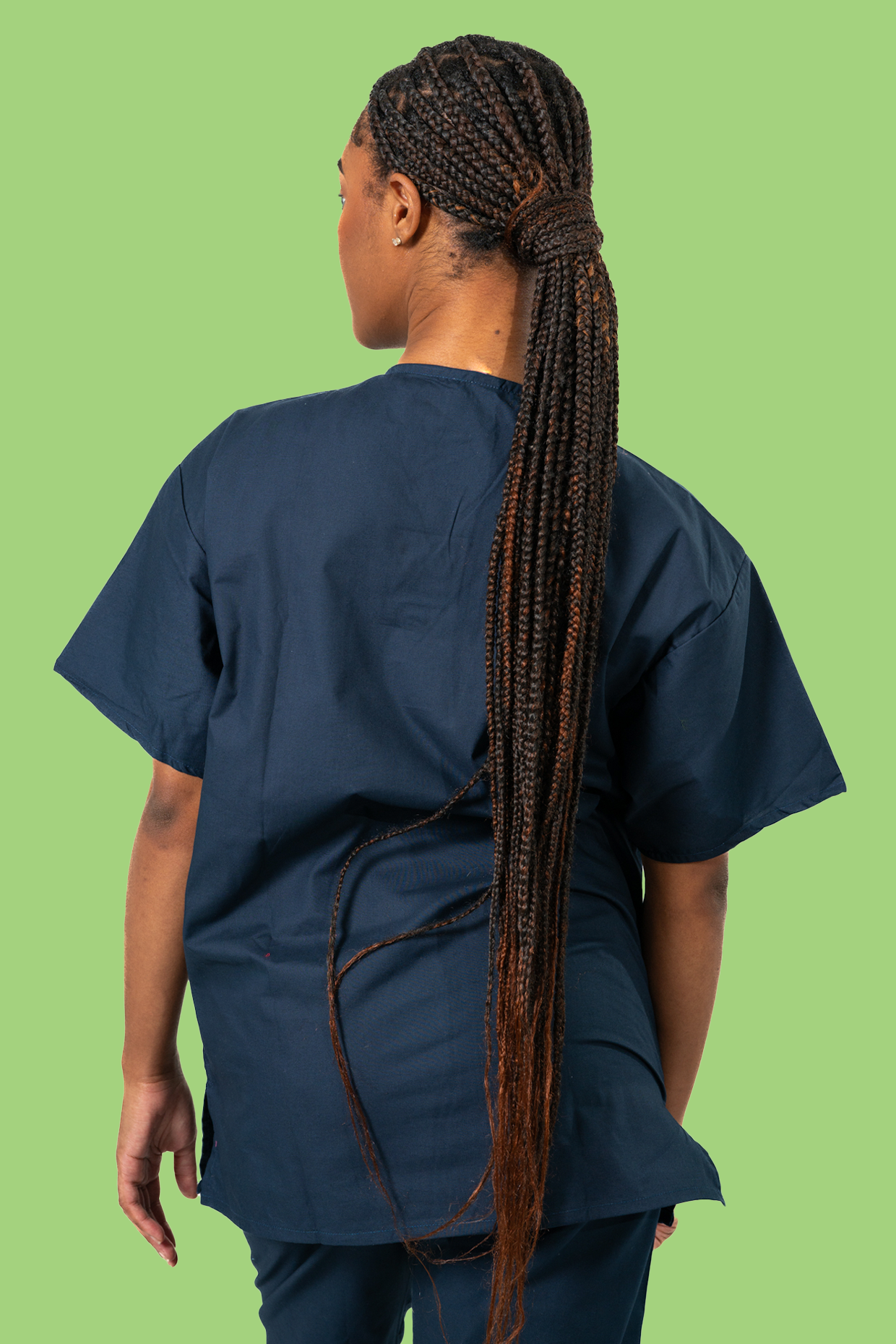 Navy Scrub Top