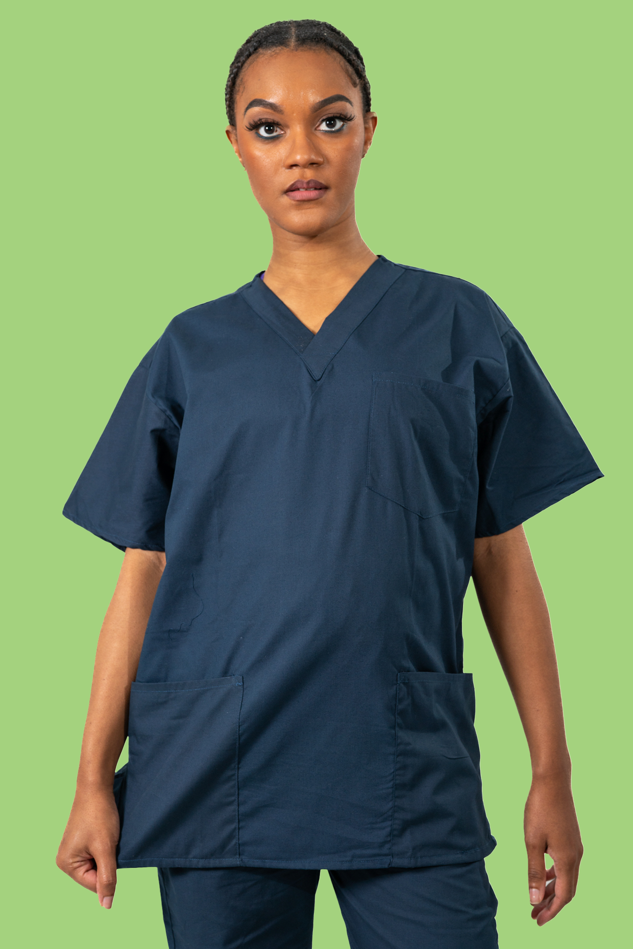 Navy Scrub Top