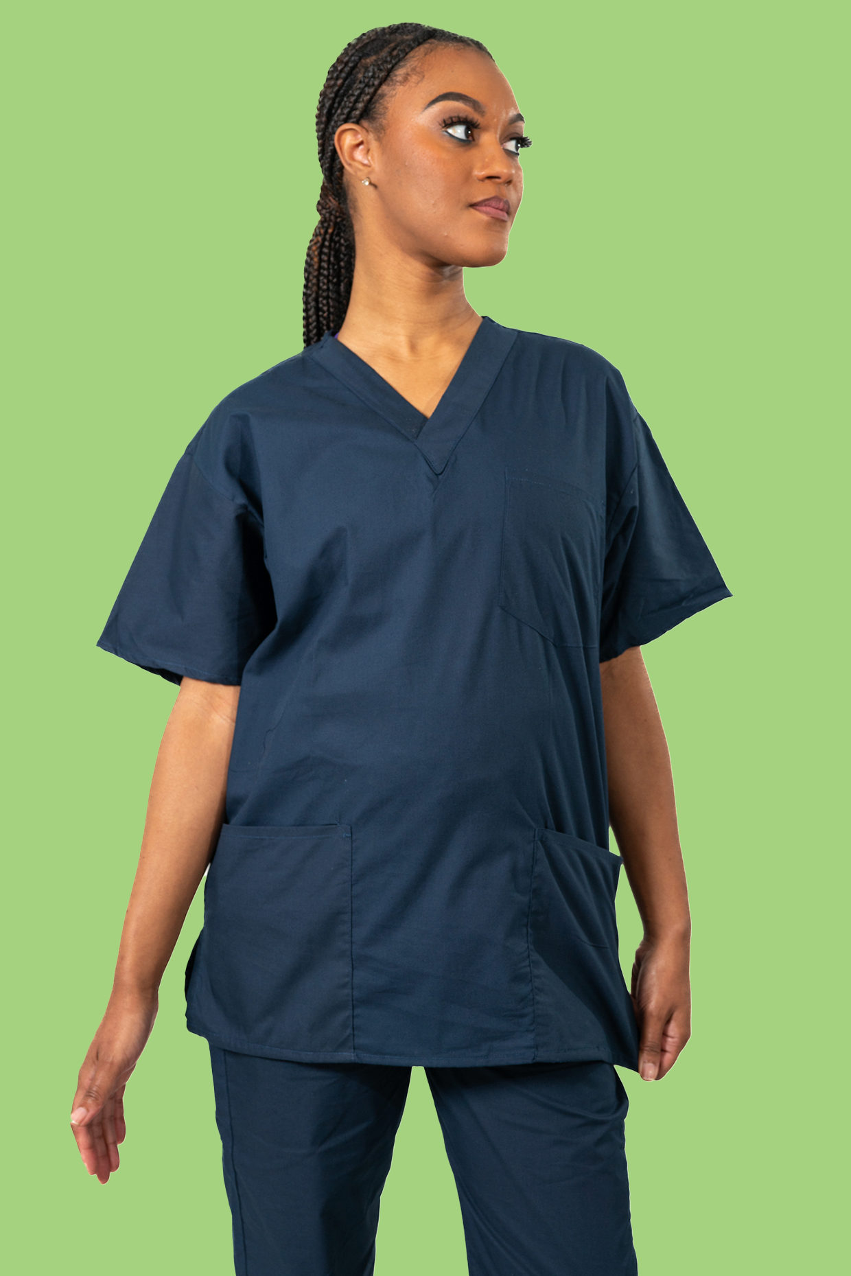 Navy Scrub Top