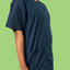 Navy Scrub Top