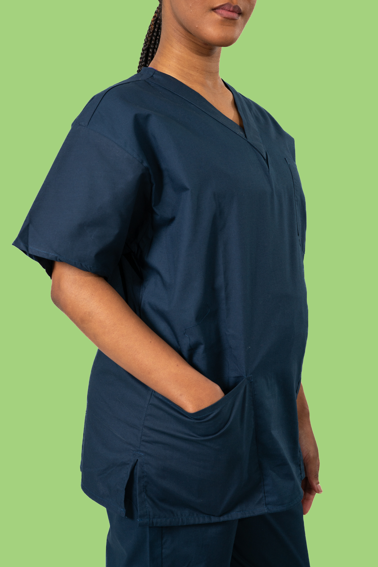 Navy Scrub Top