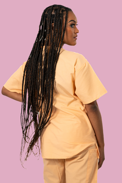 Peach Scrub Top