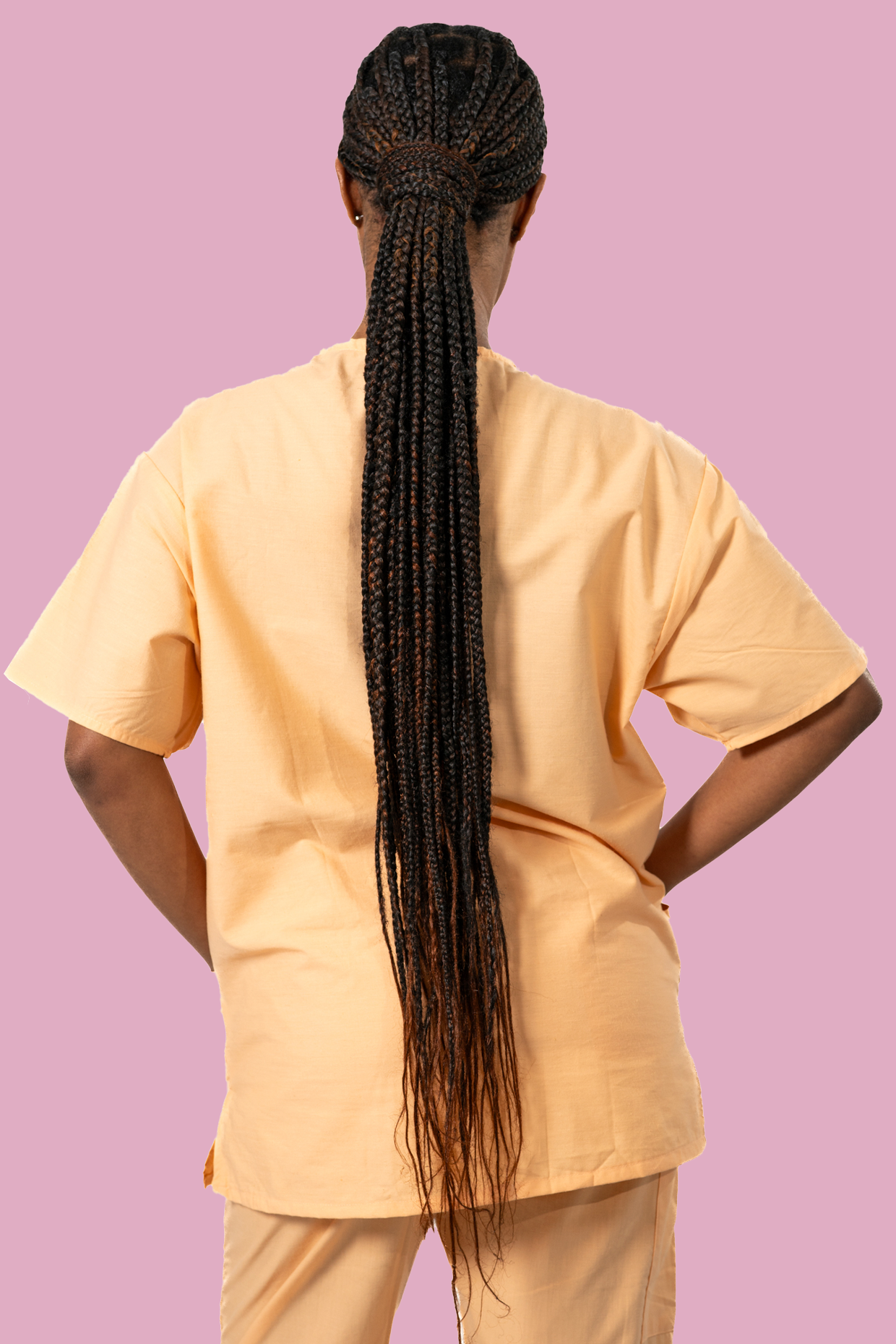 Peach Scrub Top