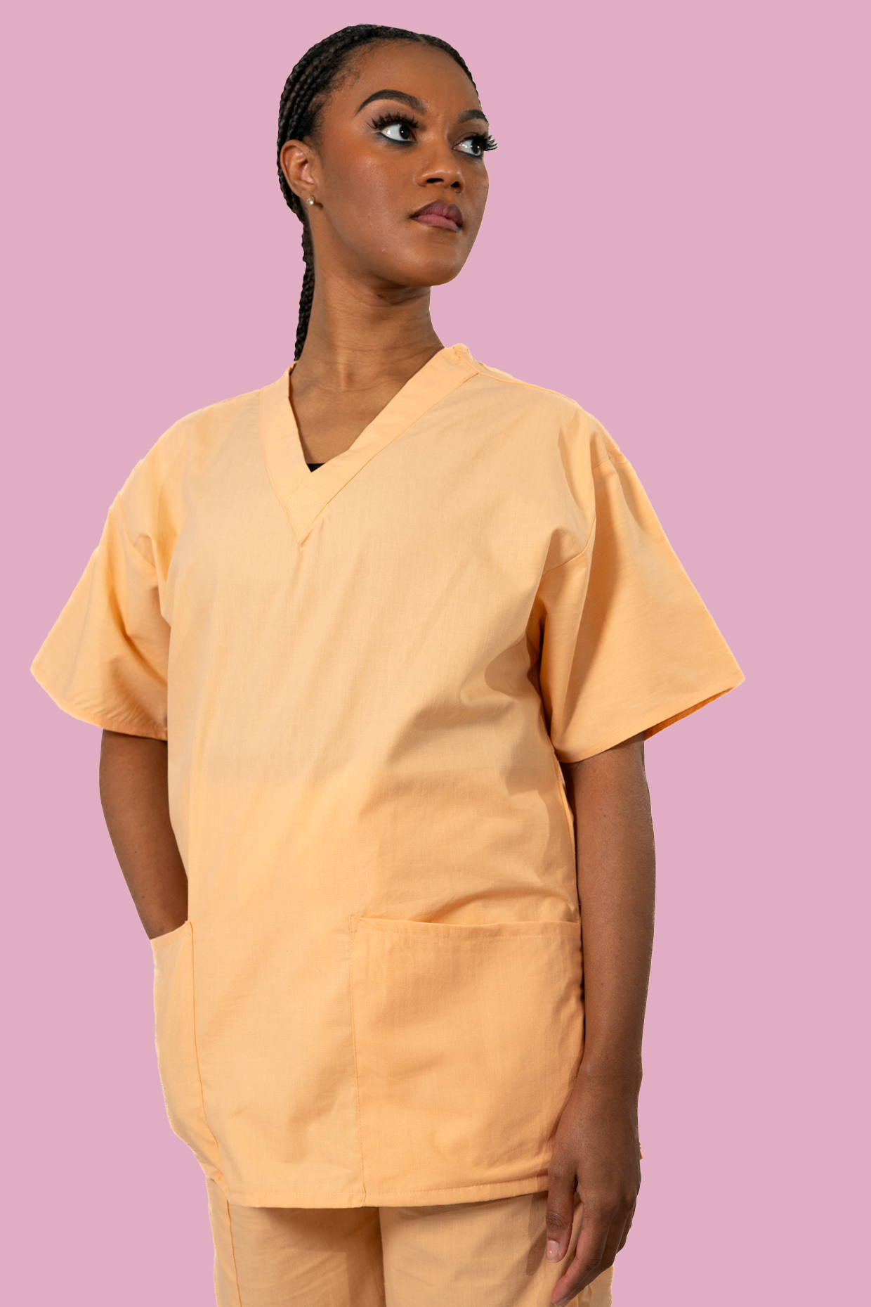 Peach Scrub Top