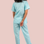 Powder Blue Scrub Set