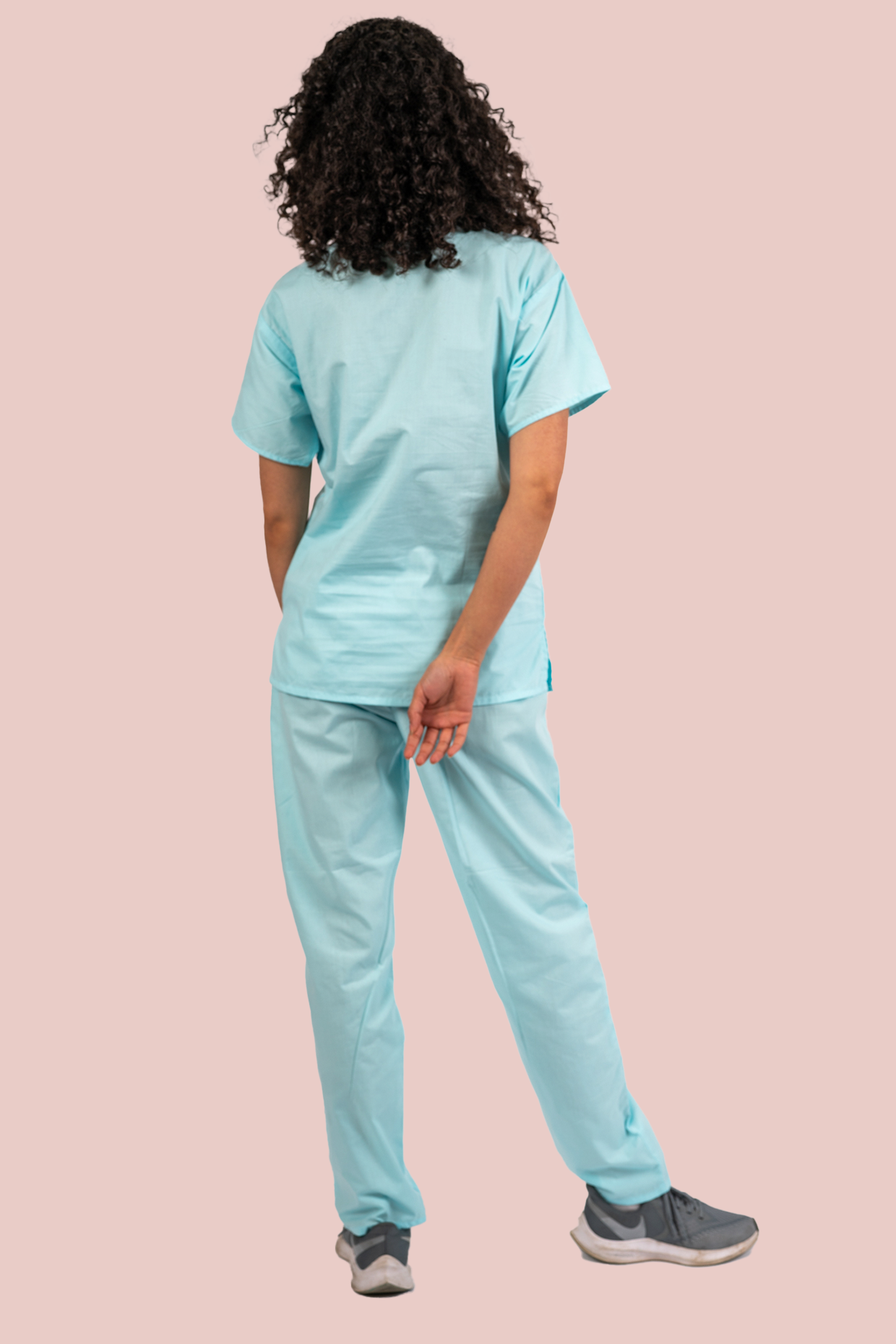 Powder Blue Scrub Set