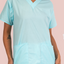 Powder Blue Scrub Top