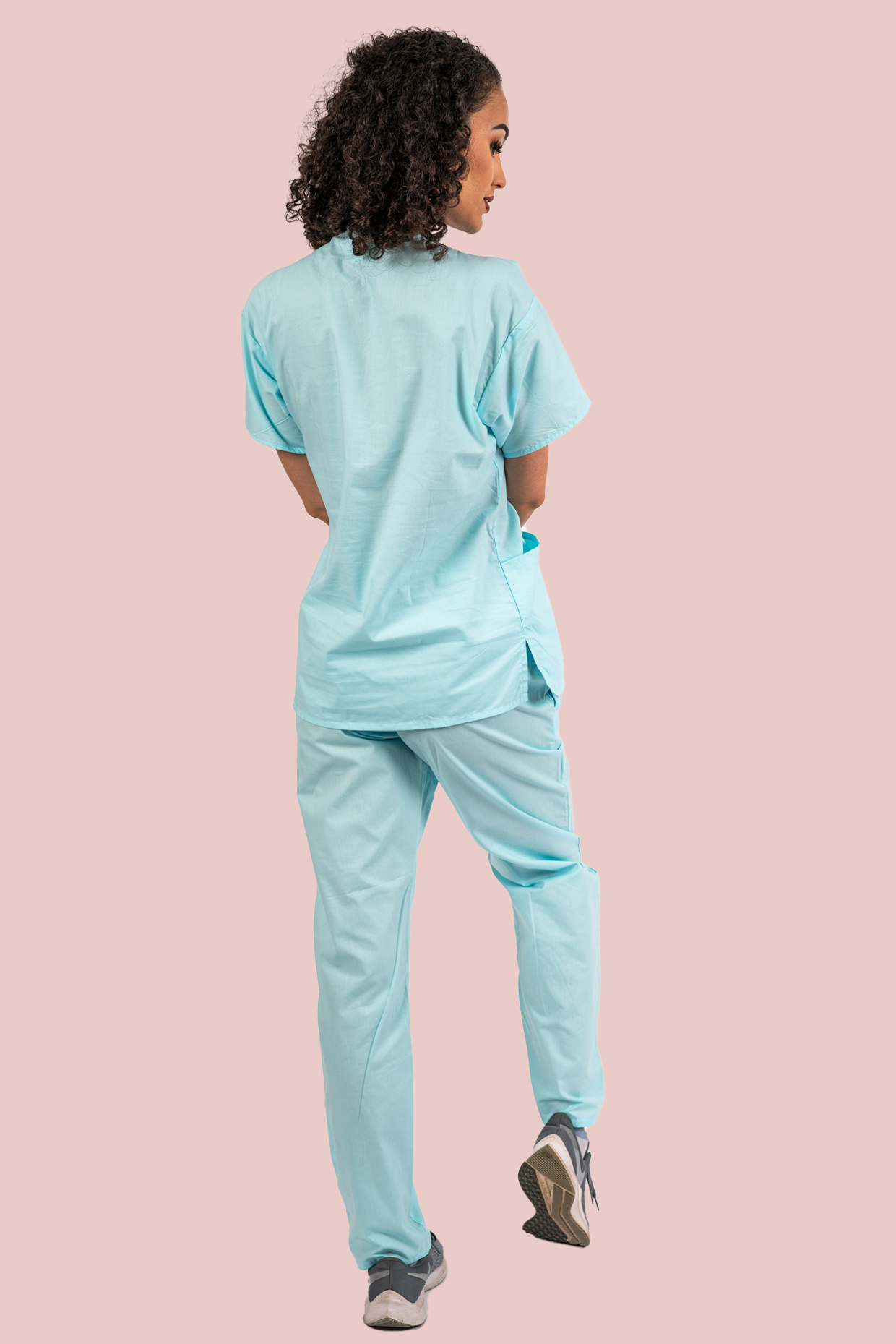 Powder Blue Scrub Set