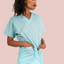 Powder Blue Scrub Top