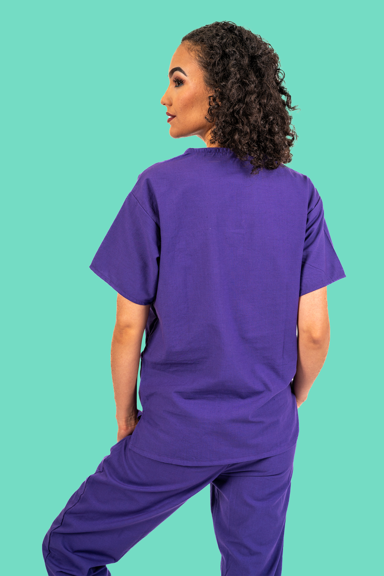 Purple Scrub Top