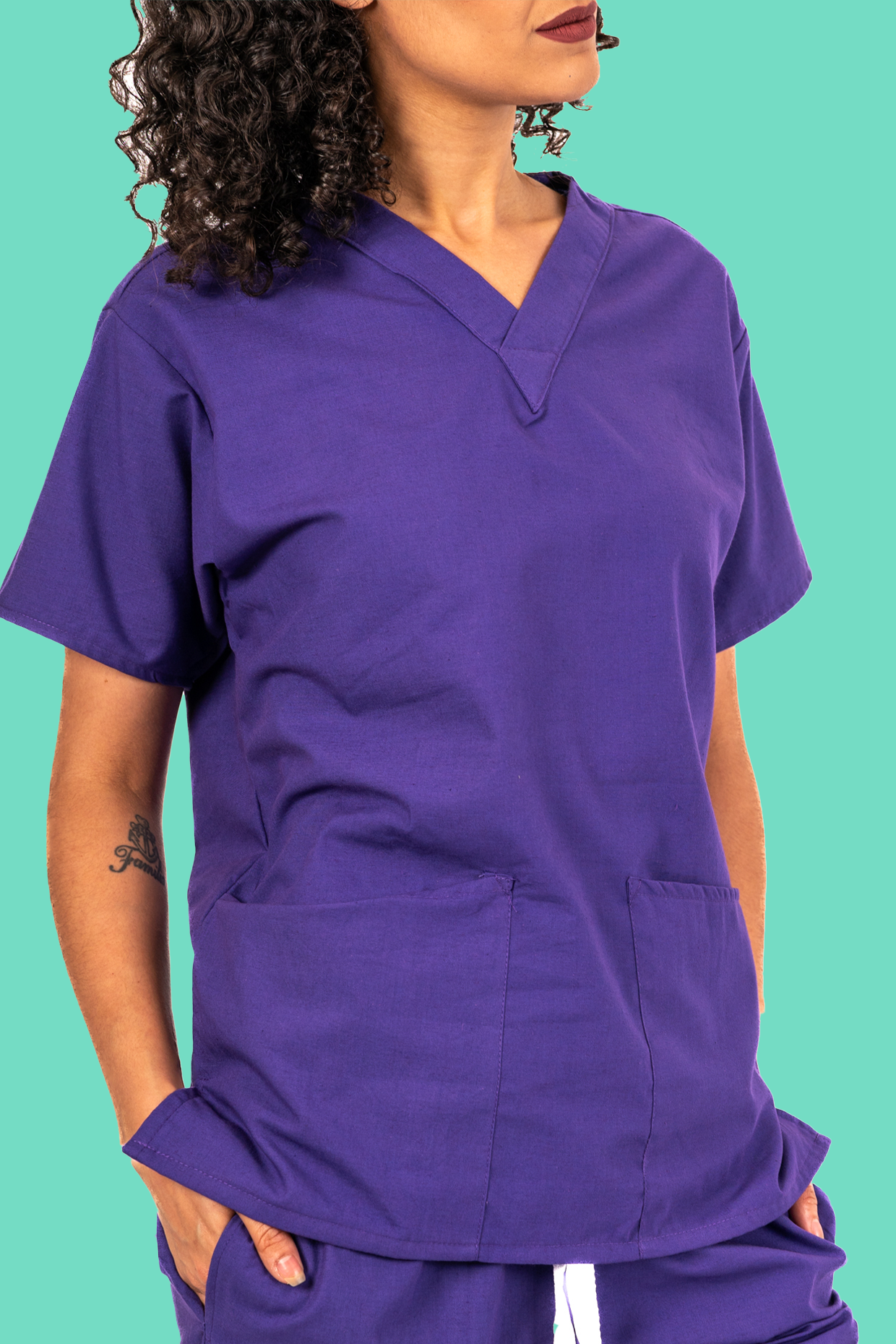 Purple Scrub Top