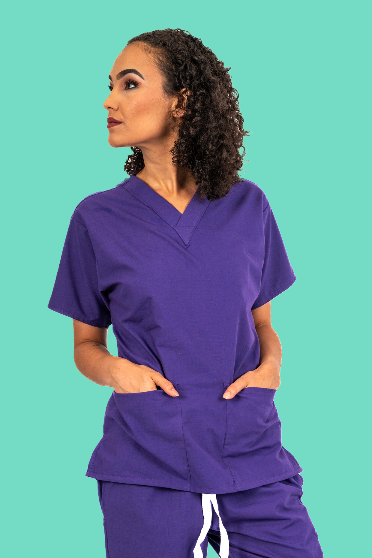 Purple Scrub Top