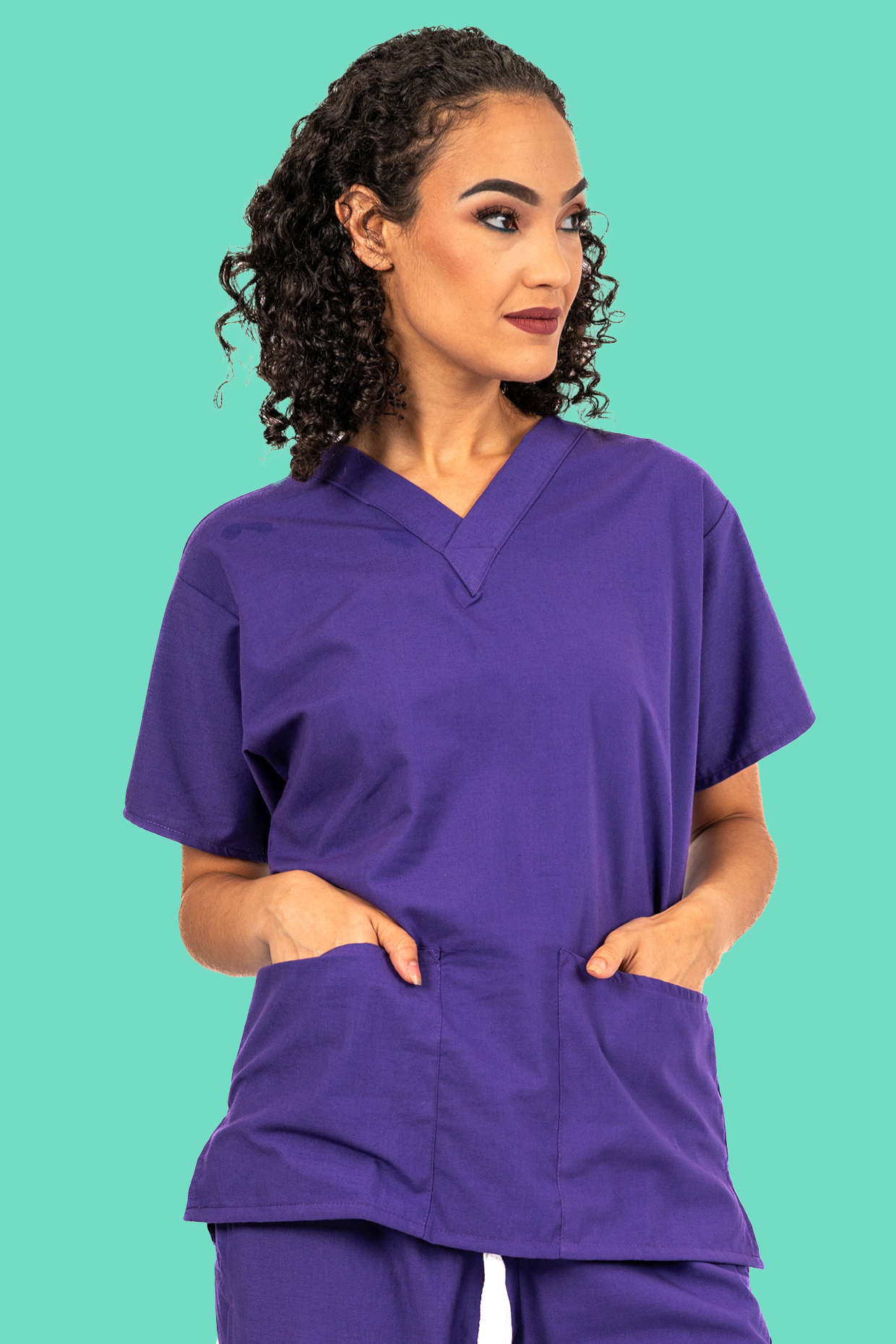 Purple Scrub Top