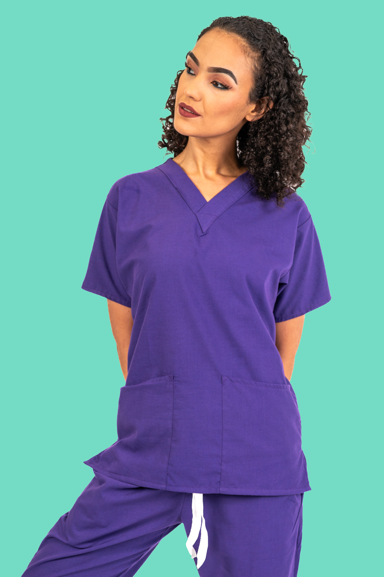 Purple Scrub Top