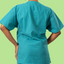 Teal Scrub Top