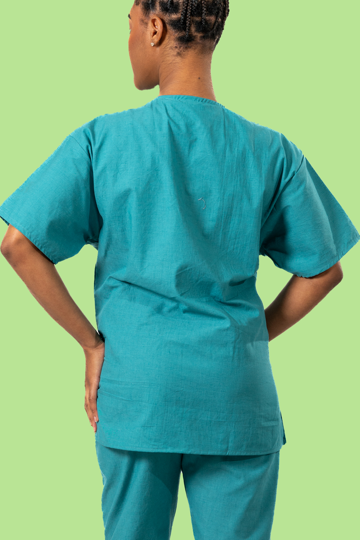 Teal Scrub Top