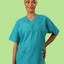 Teal Scrub Top