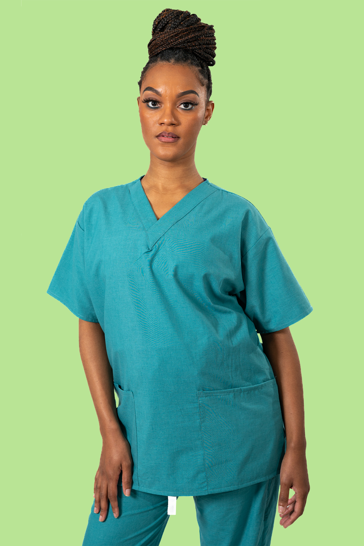 Teal Scrub Top