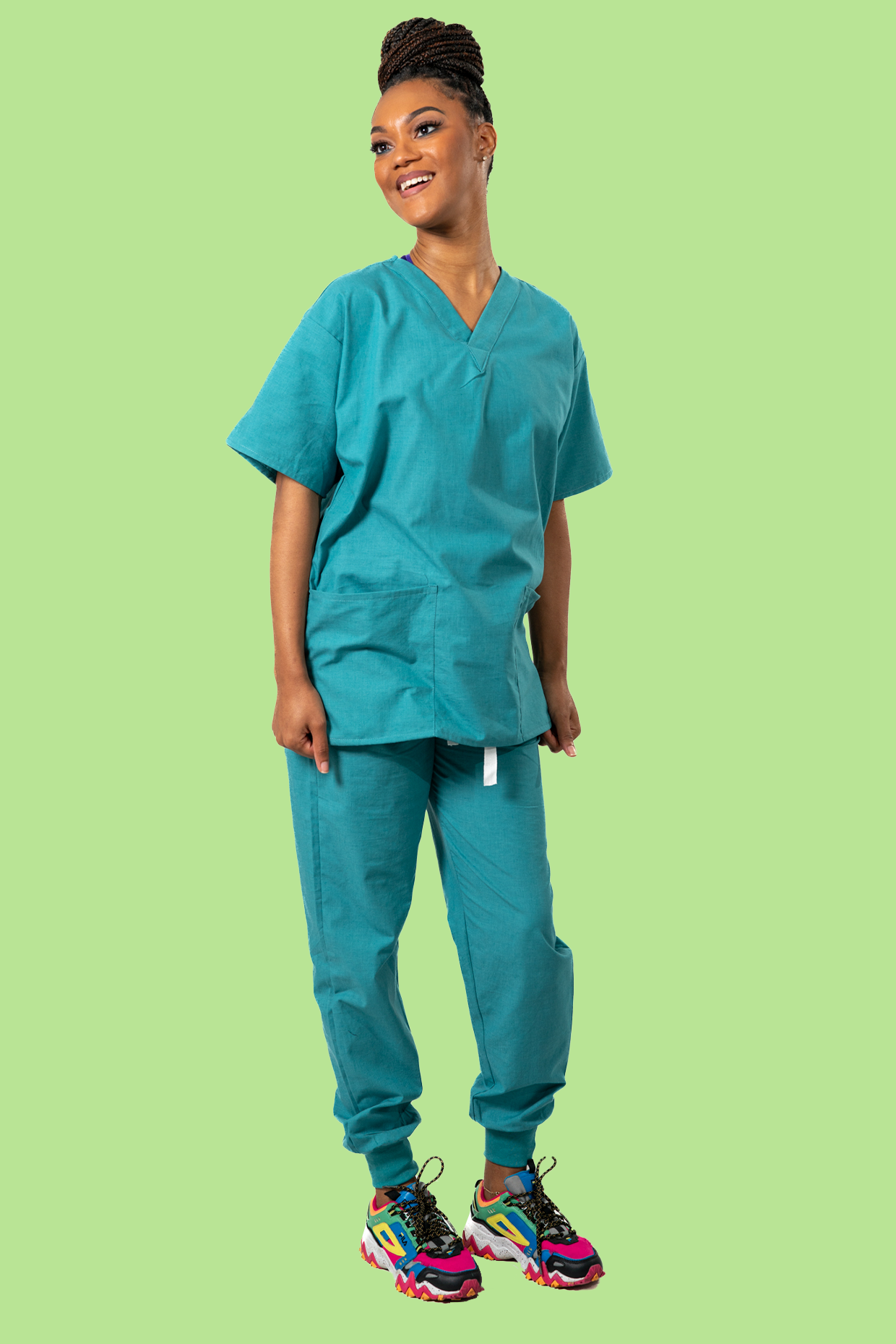 Teal Scrub Set