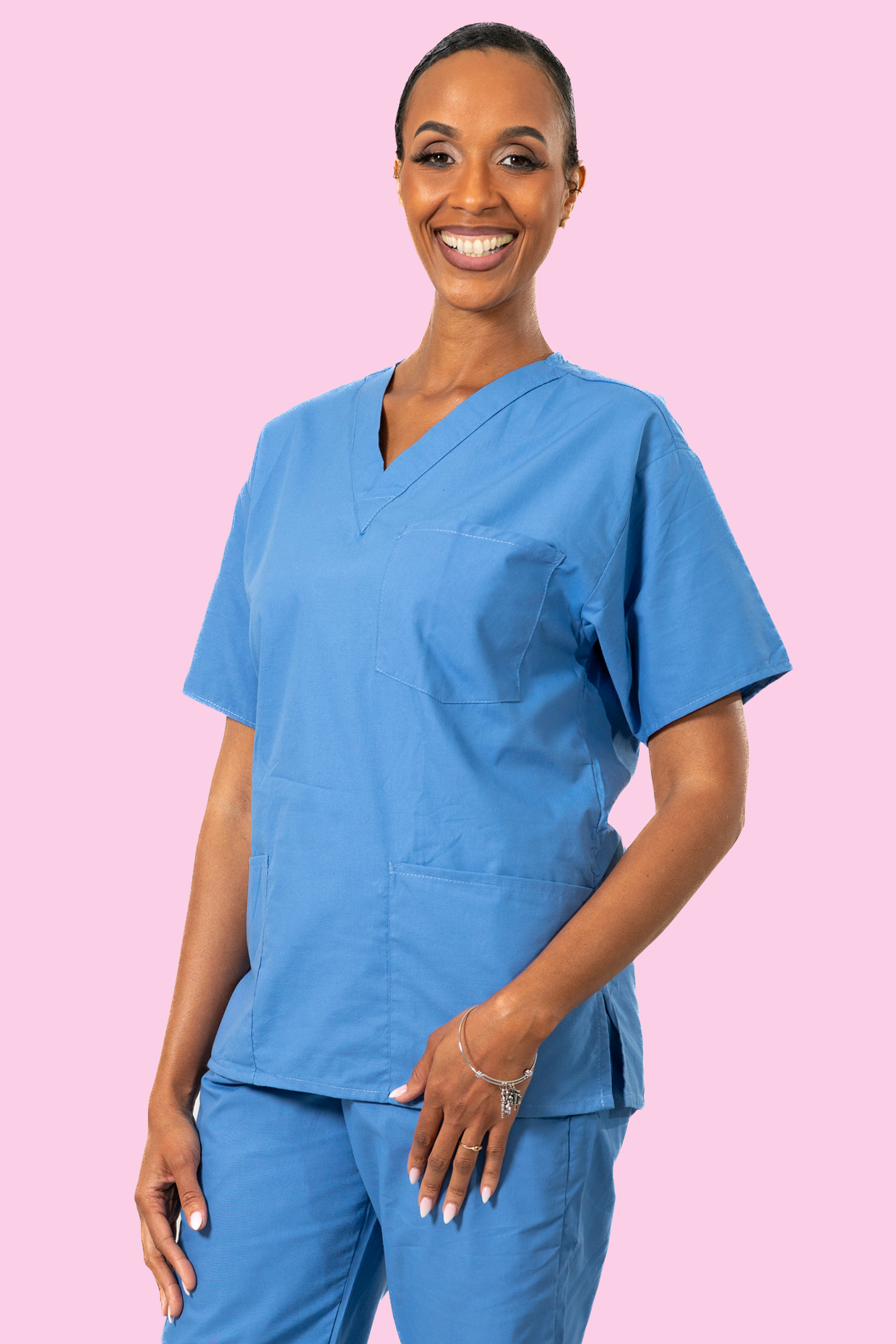 Turquoise Scrub Top