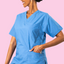 Turquoise Scrub Top