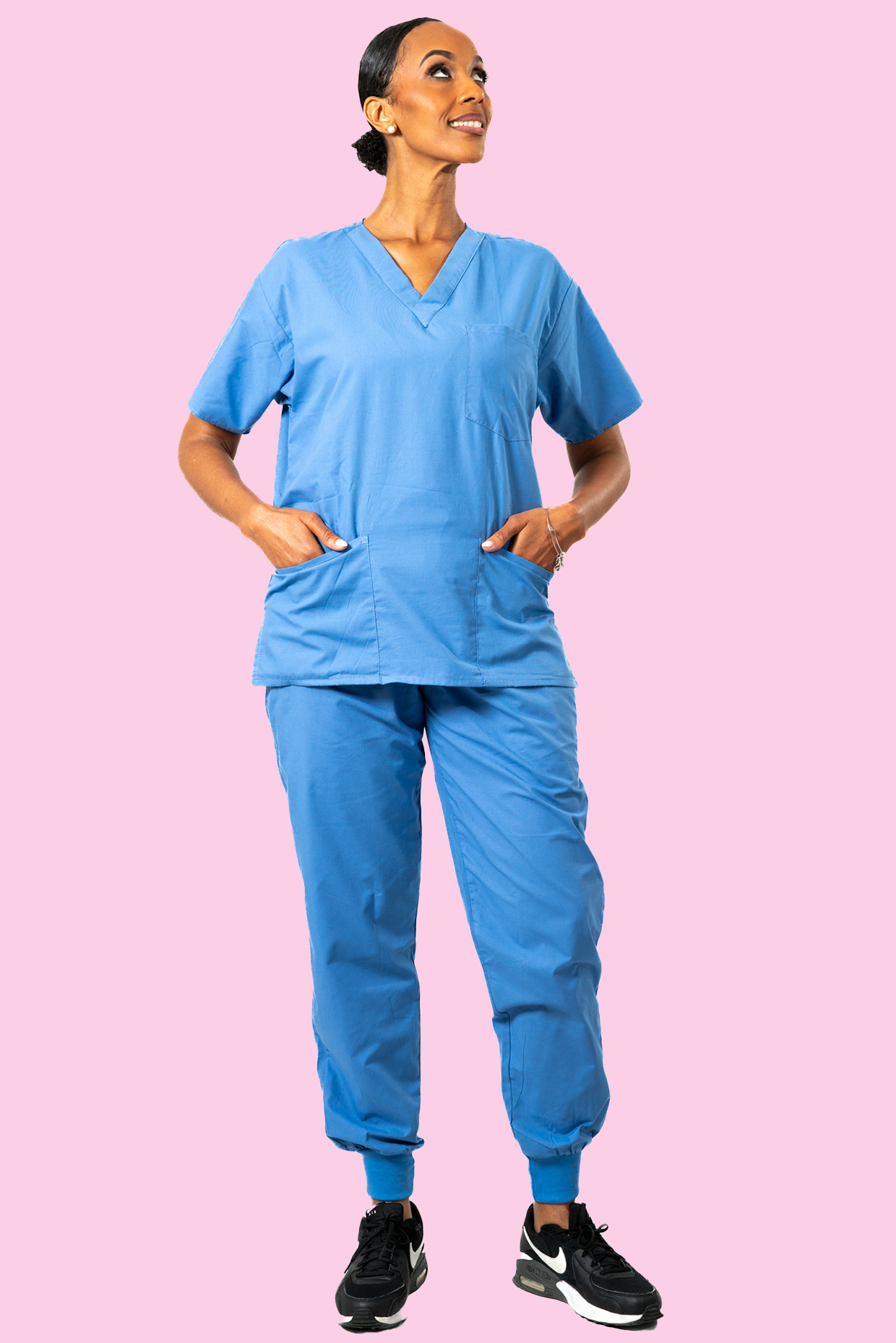 Turquoise Scrub Top