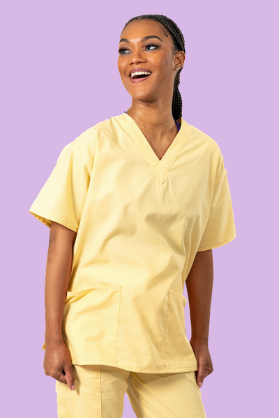 Yellow Scrub Top